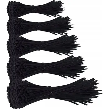 Stahovací páska STAHOVACÍ PÁSKY ODOLNÉ PEVNÉ ČERNÉ UV 500 ks SADA