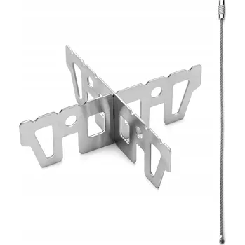 Turistický vařič KŘÍŽOVÝ STOJAN PRO PLYNOVÝ VAŘIČ NA KEMPOVÁNÍ CESTOVNÍ DRŽÁK HOŘÁKU