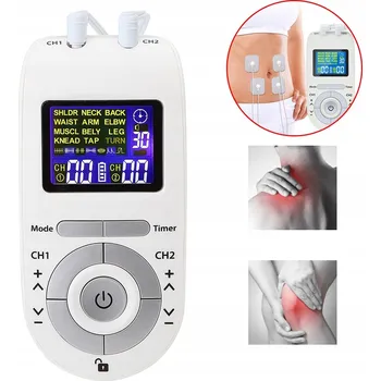 IP kamera TENS EMS ELEKTROSTYMULATOR MIĘŚNI MASÁŽNÍ PŘÍSTROJ DVOUKANÁLOVÝ SET XXL