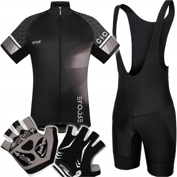 Cyklistické kalhoty Pánský cyklistický oblek vel L Tričko Kraťasy Cyklistické s vložkou Rukavice