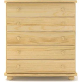 Komoda KLASA-NÁBYTEK.cz Zásuvková komoda 5 - borovice