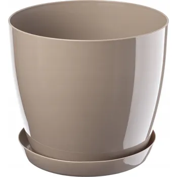 Květináč Květináč plast béžový Kadax 22 cm x 28 cm x 25 cm