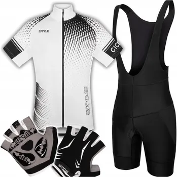 Cyklistické kalhoty Pánský cyklistický overal vel XL, teplákovka, Kraťasy rukavice