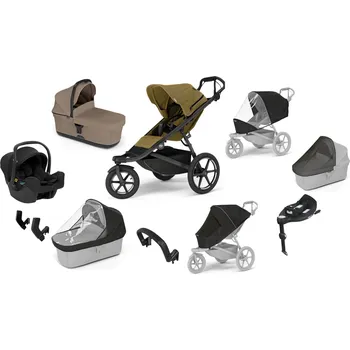 Kočárek Akční set MAX Thule Urban Glide 3 Nutria + korba Tinted Taupe + SnugLite midnight autorizovaný prodejce THULE