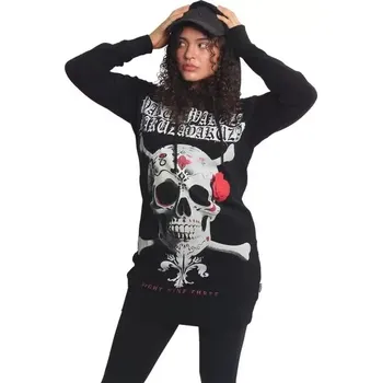 Dámské šaty Yakuza dámské mikinové šaty PORCELAIN GKB 26124 Black