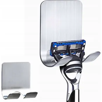 Holicí strojek DRŽÁK NA HOLICÍ STROJEK PRO HOLICÍ STROJEK SAMOLEPICÍ VĚŠÁK S HÁČKEM, STŘÍBRNÝ