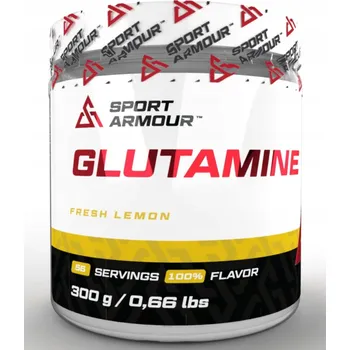 Aminokyselina Glutaminový prášek glutamina Sport Armour Glutamine 300g sport armour 300 g citronová příchuť