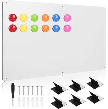 Kancelářský nábytek MAGNETICKÁ NÁSTĚNNÁ TABULE + 12 MAGNETŮ DO DOMÁCNOSTI ŠKOLY KANCELÁŘE