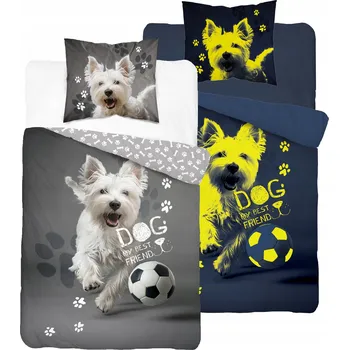 Povlečení Sada povlečení Detexpol 160 x 200 cm šedá