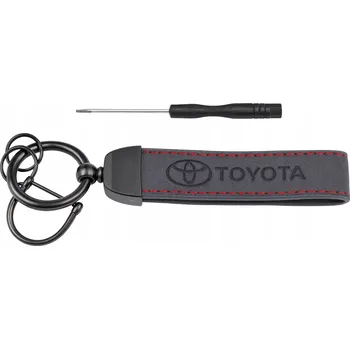 PŘÍVĚSEK NA KLÍČE TOYOTA PŘÍVĚSEK PŘÍVĚSEK NA KLÍČE ALCANTARY KŮŽE + ŠROUBOVÁK