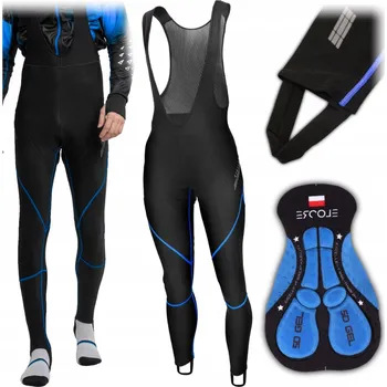 Cyklistické kalhoty Cyklistické kalhoty dlouhé Ercole M černé