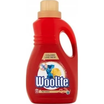Prací gel Woolite Keratin Therapy Tekutý prací prostředek na BAREVNÉ prádlo KOLOR MIX COLORS 900ml 15 praní