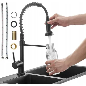 Vodovodní baterie Podomítková kuchyňská baterie Bedee 44 černá