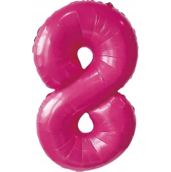 Balónek Fóliový balónek 32" ČÍSLICE 8 Růžová PINK