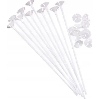 Balónek Tyčky na balónky s košíčky 100 kusů 42 cm Narozeninové dekorace