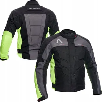 Moto bunda Motocyklová bunda Adrenaline Pyramid 2.0 šedo-žlutá vel. M