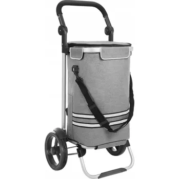 Nákupní vozík Vounot šedý polyester
