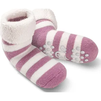 Kojenecká souprava Fellhof Dětské protiskluzové ponožky z alpaky, ABS stopper Barva: růžová, Velikost: 23-26
