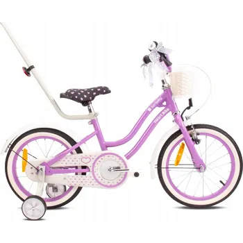 Dětské kolo Dětské kolo Sun Baby Heart bike 16 palců pro holčičku fialové