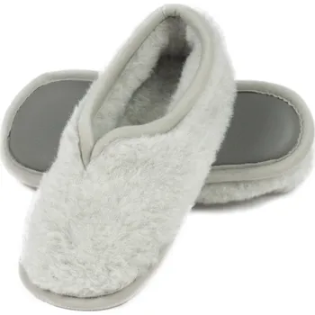 Dámské pantofle Bačkory z vlny alpaky a ovčí vlny, podrážka ekokůže Velikost: 39/40