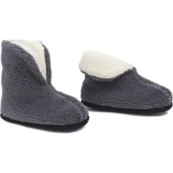 Dámská obuv Televizní bačkory z alpaky a ovčí vlny, světle šedá Velikost: 41/42