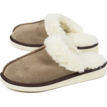 Dámské pantofle Kožené pantofle s merino ovčí vlnou Velikost: 38