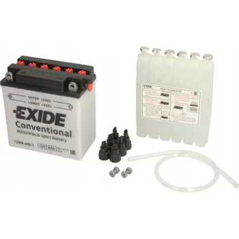 Motobaterie Motocyklová Akumulátor 12V 9Ah EXIDE 12N9-4B-1