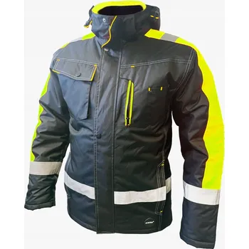 pracovní bunda Bunda 4WRK ZATEPLENÁ PÁNSKÁ PRACOVNÍ bunda S KAPUCÍ ZIMNÍ velikost L