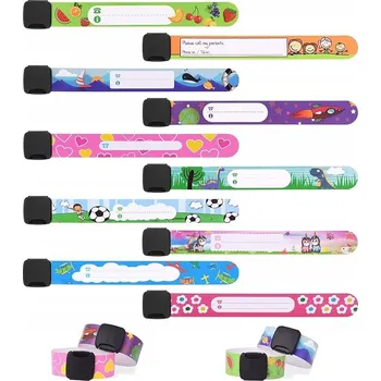 Náramek 10X IDENTIFIKAČNÍ NÁRAMEK PRO DĚTI - BEZPEČNOSTNÍ PÁSEK NA RUKU