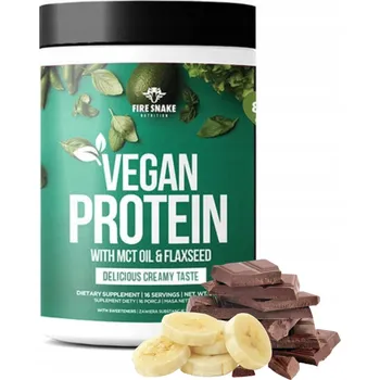 Protein Protein rostlinný protein Fire Snake prášek 600 g čokoládovo-banánová příchuť