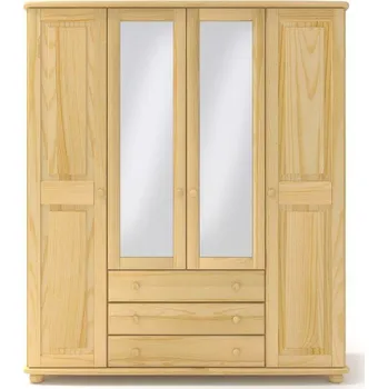 Šatní skříň KLASA-NÁBYTEK.cz Skříň 4+3PL - borovice