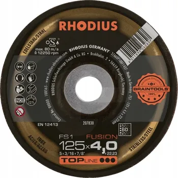 Brusný kotouč Brusný kotouč RHODIUS 125 mm FS1 Fusion, zrnitost 40