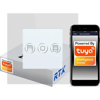 vypínač ZigBee TUYA Dotykový Spínač Rolet s Klávesou RTX SH