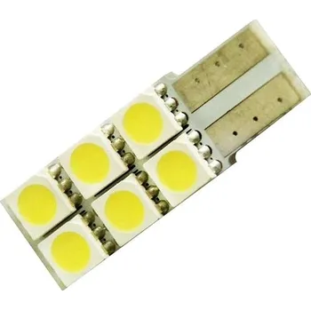 Auto-moto Rabel T10 W5W Canbus 6 smd 5050 boční, bílá