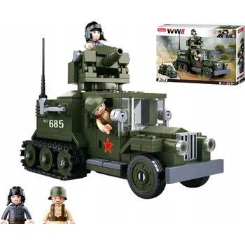 ostatní stavebnice Sluban Stavebnice armádní nákladní vůz z druhé světové války 2v1 (243 dílů )