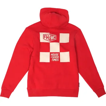 Fasthouse Youth Gibson Hooded Pullover Red Velikost: YL