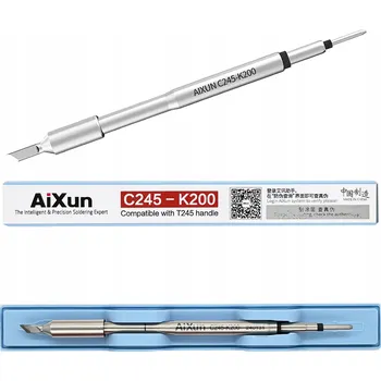 Páječka PRECZNÍ PÁJECÍ HROT S TĚLESEM AIXUN C245 T245 NŮŽ K 2MM TECHREBAL