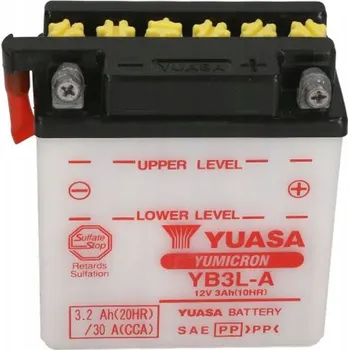 Motobaterie Akumulátor YUASA 12V 3Ah 30A P+ YB3L-A
