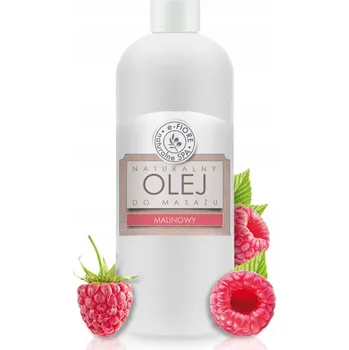 Masážní přípravek E-FIORE Masážní olej s vitamínem E 100% přírodní, sladká ovocná MALINA 500 ml