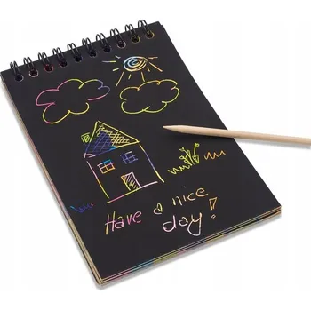 Sešit Zlatý stírací notes - sešit A4, 10 listů