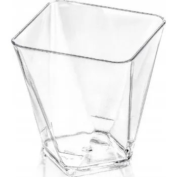 Jednorázové nádobí Plastové dezertní kelímky 60 ml, 25 ks