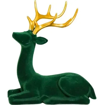 Obraz Sob ležící zelený semiš těžký DEcodomi