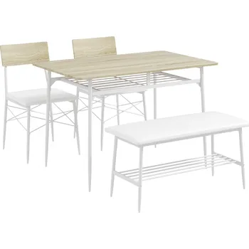 Jídelní stůl Jídelní stůl se 2 židlemi a lavicí | dub