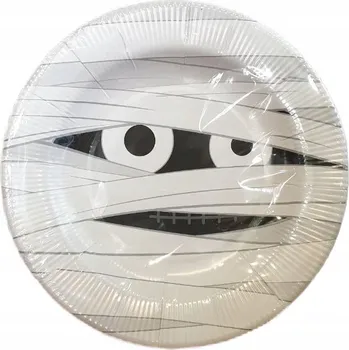 Talíř Papírové talíře DLP Industry Halloween 21 cm vícebarevné 8 kusů