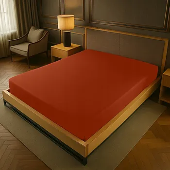 Prostěradlo PROSTĚRADLO JERSEY S GUMOU 100X200 CIHLOVÁ