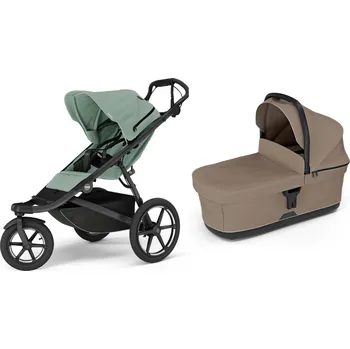Přeprava dětí Thule Urban Glide 3 Mist Green s magnetickou přezkou + hluboká korba Tinted Taupe autorizovaný prodejce THULE