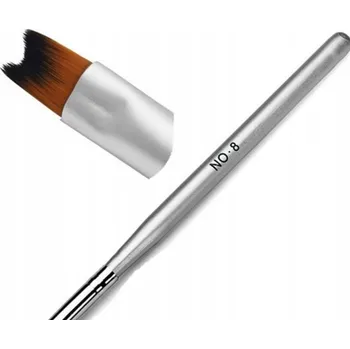 Kosmetický štětec Štětec na Ombre plochý pro stínování růžový #08