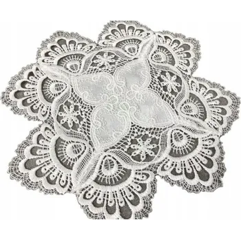 Prostěradlo Servítka s krajkou 30 cm, krémová (ekri).