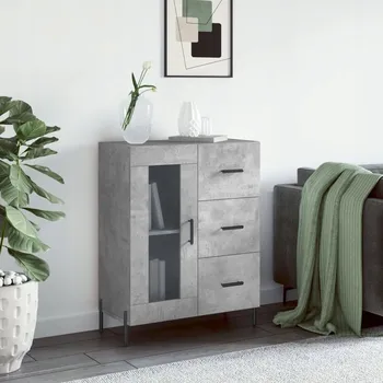 Komoda Komoda VidaXL 828056, 100 x 100 x 100 cm, betonový vzhled