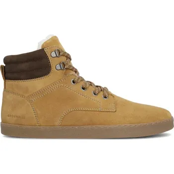 Pánská treková obuv Pánské Barefoot Zateplené Boty GROUNDIES® Vancouver 2.0 Koňakové